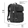 Military 3P Tactical 45L Backpack | Army 3 Day Assault Pack | Molle Bag Rucksack | Range Bag